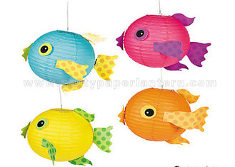 China Amusing Tropical Decorated Paper Lanterns For Toys / Party , Free Sample supplier