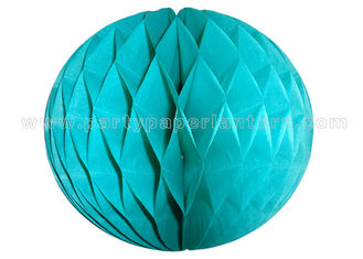 China Customized Colorful Round Paper Honeycomb Balls 6-18 Inch 100% Handmade supplier