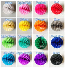 China Round Paper Honeycomb Balls Colorful supplier