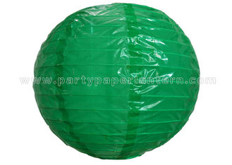 China Single Color Printing Round Nylon Lantern Outdoor For Party , Home Decoration supplier