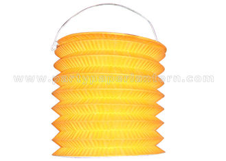 China Plain Color Printed home decor candle lanterns / cylindrical paper lanterns supplier