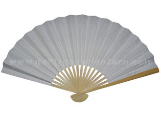China Single Color Bamboo Paper Fans supplier