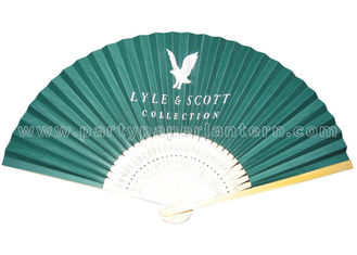 China Custom Printed Japanese folding fan , hand held paper fans for weddings supplier