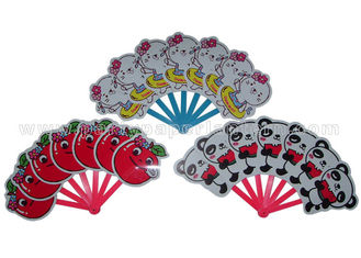China Cartoon Animal / Fruit  Printed PP Hand Fans supplier