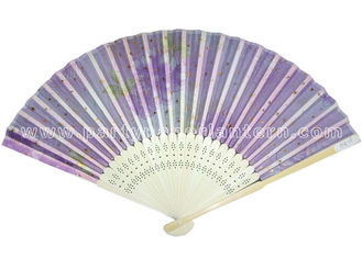 China Pastel Style Printed Japanese Traditional Fan , paper folding hand fans supplier