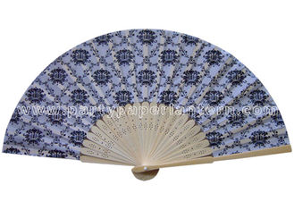 China Flower Style Printed Decorative Hand Held Fans printable paper fans for Daily Use supplier