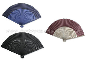 China Single Color Plain Japanese Hand Fans supplier