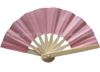 China Pink Paper Fans / Gift , Premium Wedding Paper Fan Party Decoration supplier