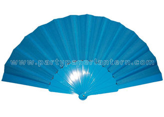 China Handmade Single Color  Printed Fabric Hand Fan , White Hand Fans Wedding supplier
