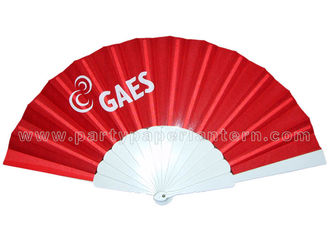 China Birthday Celebrations / Holiday Parties Hand Held Fabric Fan Decorative supplier