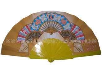 China Stylist Design Printed Personalized Wedding Favors Hand Fan Rustic And Luxury supplier