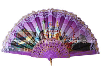 China Tourist  Attractions  Lace Hand Fans ,  Premium / Souvenirs Hand Fans supplier
