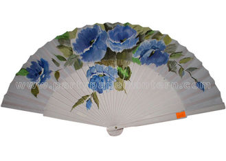 China Hand-drawn Patterns Wooden Hand Fan For Promotion, Gift, Souvenirs Aesthetical supplier