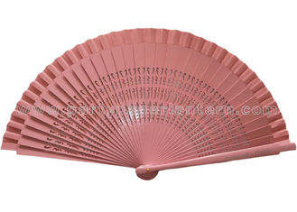 China Colorful Wooden Hand Fans For Souvenirs supplier