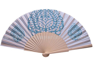 China Pure And Fresh Style Transfer Printing Wooden Hand Fan For Advertising , Gift , Souvenirs Fine Art supplier