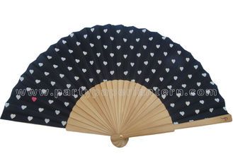 China Lovely Design Printing  Wooden Hand Fan Party Favorite For Gifts And Other Events supplier