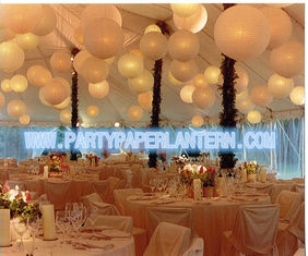 China Different Shaped Decorating Wedding Paper Lanterns With Soft Colors , Size Customized supplier