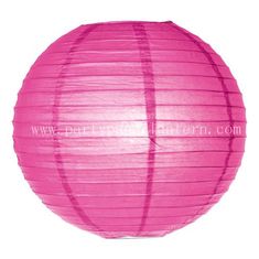 China Hot Pink Paper Lanterns for Weddings / 6 Inch Party Decorations Lanterns supplier