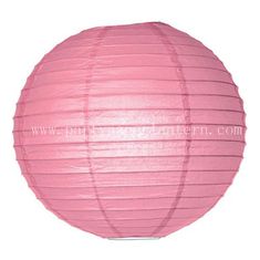 China Outdoor Hanging 6 Inch Pink Party Paper Lantern Decoration Wedding supplier