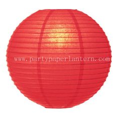 China 15CM Poppy Red Party Paper Lantern , 6 Inch Paper Lanterns For Table Decorations supplier
