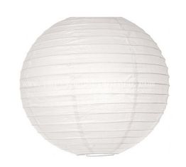 China 6 Inch Round White Hanging Paper Lanterns For Weddings / Holiday / Parties supplier