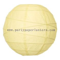 China 10 Inch Lemonade - yellow  Round Decorative Paper Lanterns For Weddings and Parties supplier