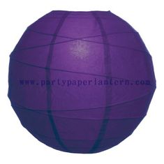 China Free Style 8 Inch Plum Purple Round Parties Decorated Paper Lanterns supplier