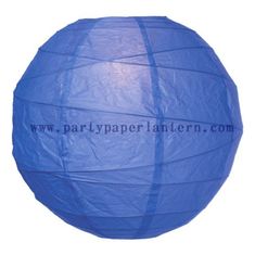 China Cobalt blue Round Pretty Party Paper Lantern 8 Inch Environment - friendly supplier