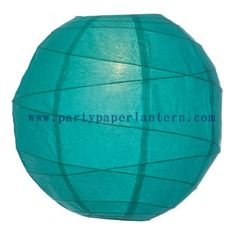 China 8 Inch Teal Green Round Paper Lanterns For Parties , Beautiful Paper Lanterns supplier
