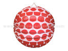 China Dots Printing Colourful Circle Paper Lantern Decorations 10 Inch 18 Inch 20 Inch factory