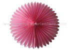 China Colorful Petal Shaped Round Tissue Paper Fan Decorations Customized Diy Paper Fans factory