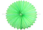 Party or Event Green , Yellow Paper Fan Decorations , Hanging Paper Fan Decorations