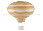China Golden Printing Unique Shaped Paper Lanterns Luxury for table decorations factory