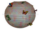 China Parties , Baby Showers Round Paper Lanterns with Lovely Patterned Printed factory