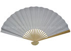 China Single Color Bamboo Paper Fans factory