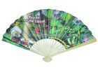 China Bamboo Paper Fans For Promotion , Gifts factory