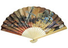 China Unique Design Printed Bamboo Paper Fans For Promotion , Gifts , Souvenir Artistical factory