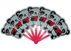 China Variety  Colors Printed PP Hand Fans For Promotion  , Animal Shaped Pretty Hand Fans factory