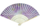 China Pastel Style Printed Japanese Traditional Fan , paper folding hand fans factory