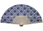 China Flower Style Printed Decorative Hand Held Fans printable paper fans for Daily Use factory