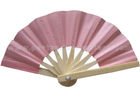 China Pink Paper Fans / Gift , Premium Wedding Paper Fan Party Decoration factory