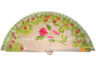 China Custom Wedding Hand Fan With TC Fabric and Wooden Ribs Hand-painted factory