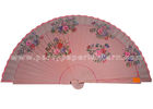 Hand Painted Designs Wooden Hand Fans For Promotion , Gift , Souvenirs Esthetical