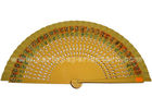 China Elegant Wooden Hand Fan With TC Fabric and Wooden Ribs Material factory
