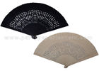 China Black White Wooden Fans For wedding favors with 8 inch , 9 inch , 12 inch Length factory