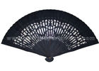 Black White Wooden Fans For Wedding Favors With 8 Inch , 9 Inch , 12 Inch Length