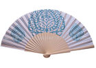 China Pure And Fresh Style Transfer Printing Wooden Hand Fan For Advertising , Gift , Souvenirs Fine Art factory