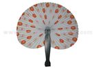 Souvenir Advertised Logo Style Printed Paper Fans / round paper fan decorations