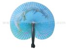 China Promotion , Gifts , Souvenir Esthetical Paper Folding Fans black red and blue color factory
