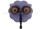 China Cute Big Eyes Printed Accordion Paper Folding Fans Amusing for Souvenir gift factory